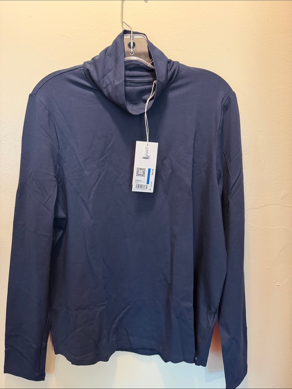 Puma Men's Navy Turtleneck Long-Sleeve Sweater Sz XL P830SS